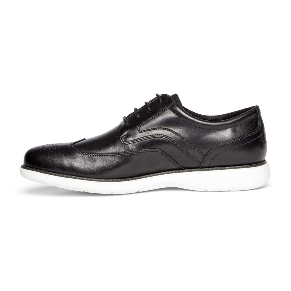 Oxfords Rockport Homem Pretas - Garett Wingtip - 09183WLMC